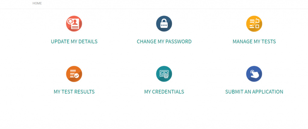 NAATI test booking page