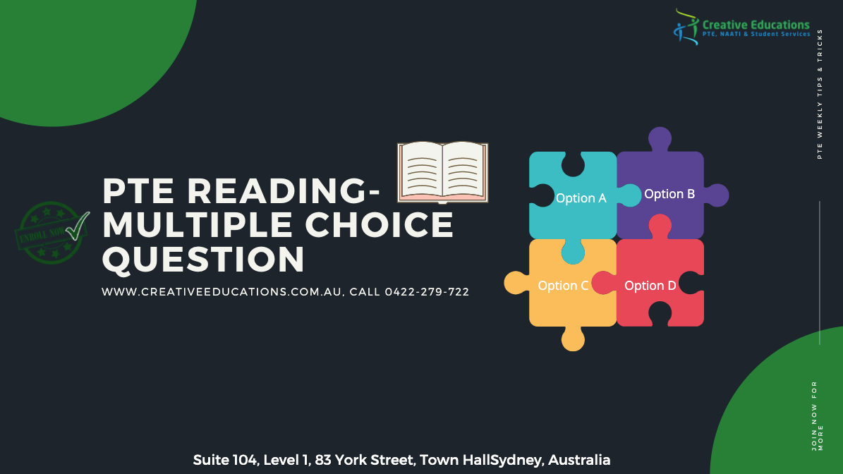 pte reading multiple choice question